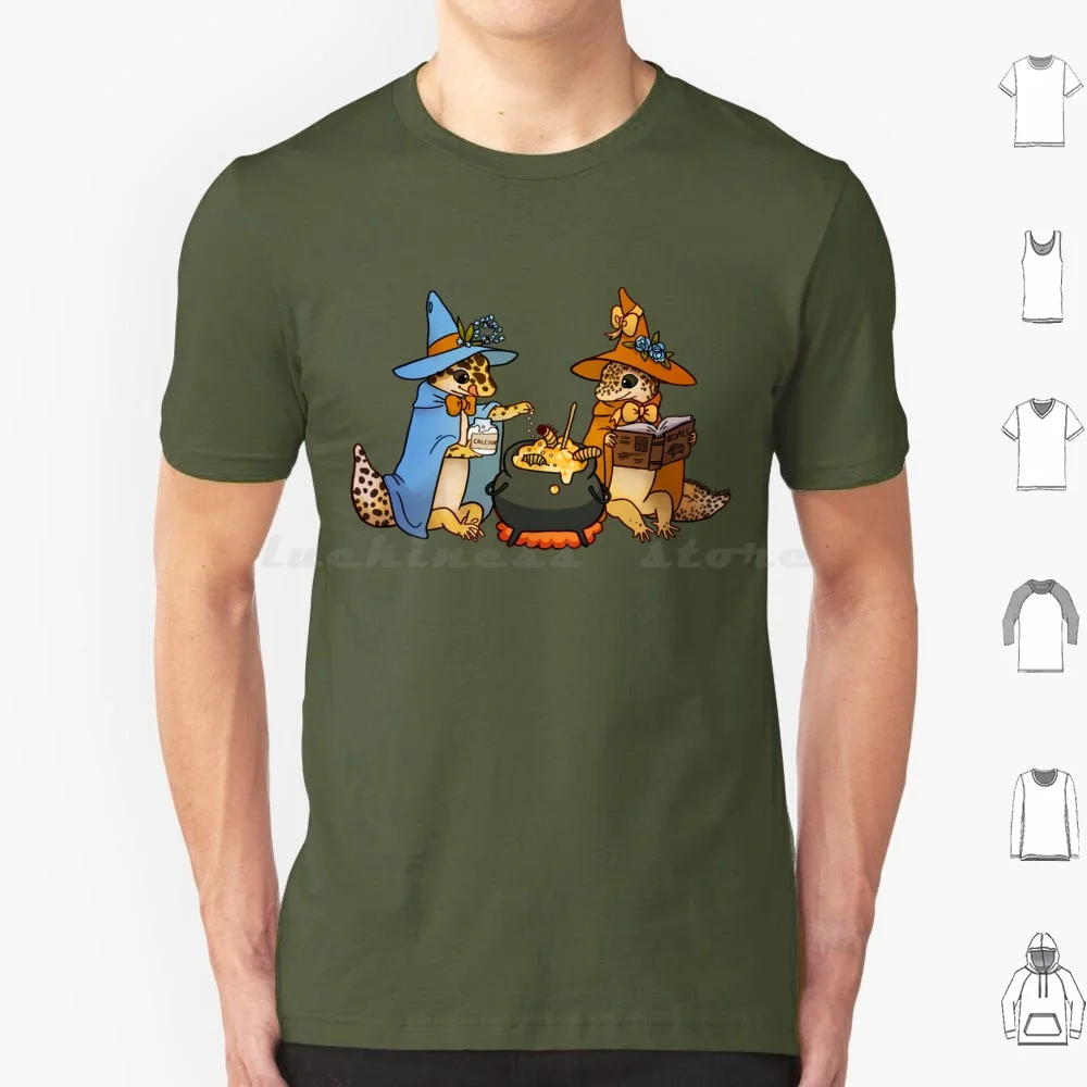 Leopard Geckos: Maglietta Blu E Queenie 6Xl Cotton Cool Tee Leopard Gecko Leo Lizard Rettile Wizard Herpetology Lizard Wizard