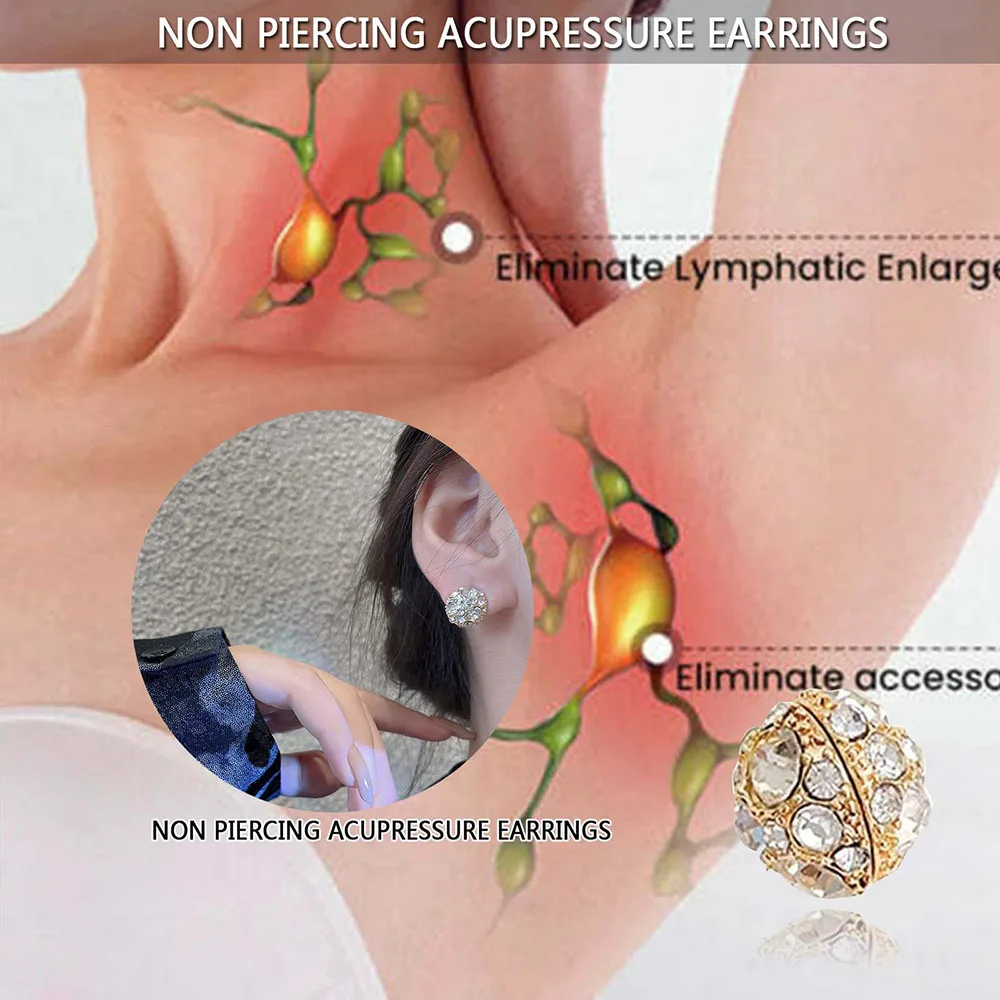 Dorina earacupressure magnetherapy detoxi náušnice ucho akupresura magnetherapy dorina náušnice magnetem lymphatic akupresura