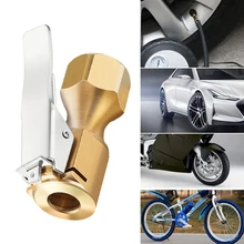 

Portable Inflatable Pump for Car Tire Air Chuck Inflator Pump Valve Connector Clip-on Adapter Car Brass 8mm Tyre Wheel Valve New