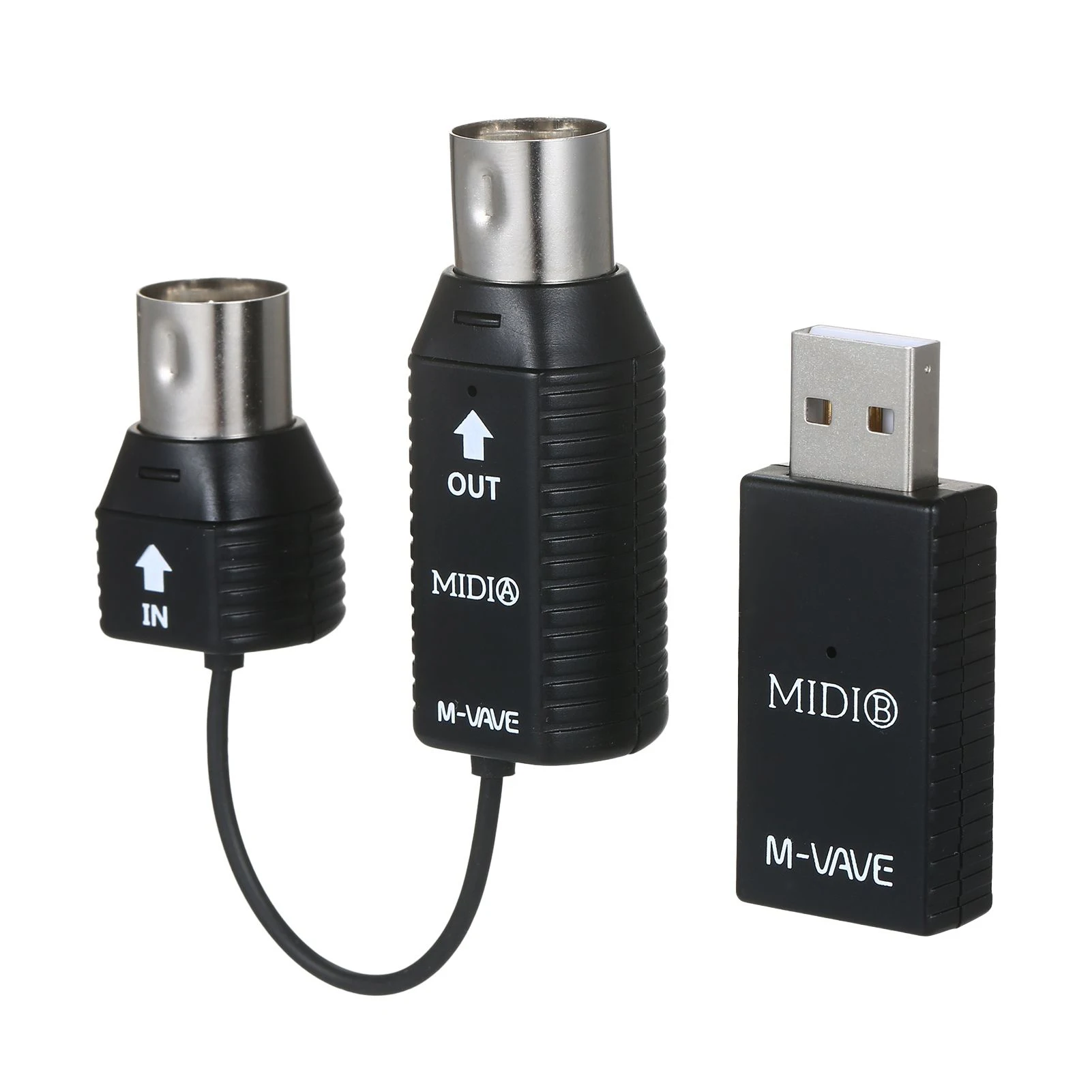 M-Vave Ms1 Midi Wireless System Interface Mini Wireless Transmission MIDI System Adapter Plug and Play Support sound card audio interface