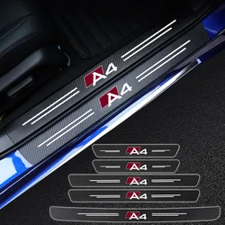 Car Door Sill Protector Carbon Fiber Threshold Stickers For Audi A4 b6 b8 b7 b9 b5 2010-2020 2021 2022 2023 Car Accessories