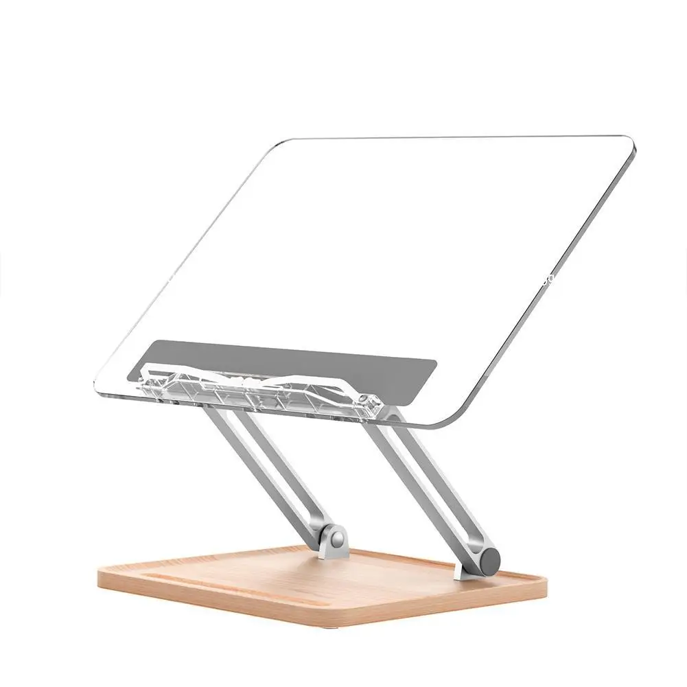 

Adjustable Acrylic Book Stand For Reading Foldable Book Holder With Pen Slot Desktop Riser For Laptop Tablet Textbook Cookbook