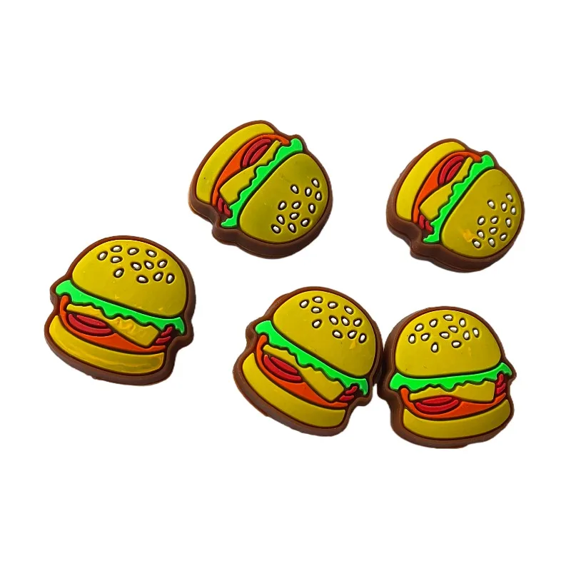 Silicone Tennis Racket Vibration Dampener, Food Hamburger, Shock Absorber, Tennis Racket, New, 15Pcs
