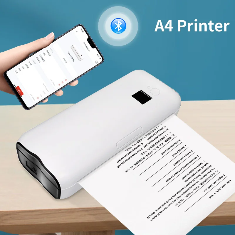 100 Sheets Phomemo A4 Paper Thermal Paper Fold Continuous Printing