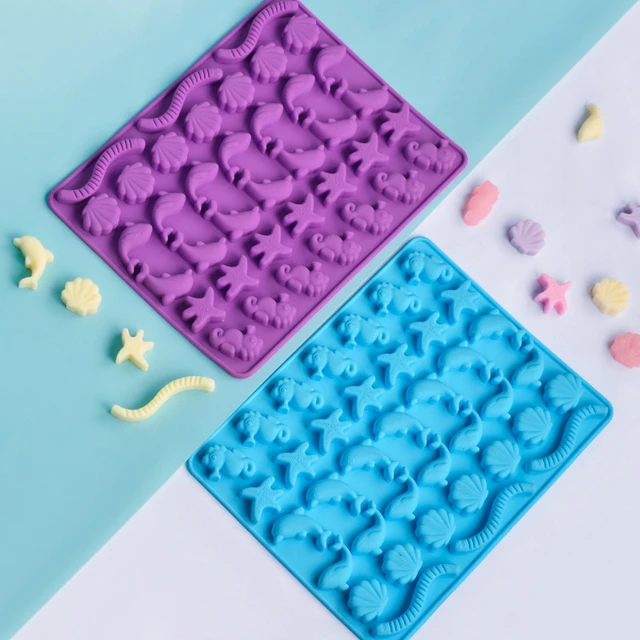 20 Cavity Silicone Gummy Snake Worms Chocolate Mold Sugar Candy Jelly Molds  Ice Tube Tray Mold Cake Baking Tools - AliExpress