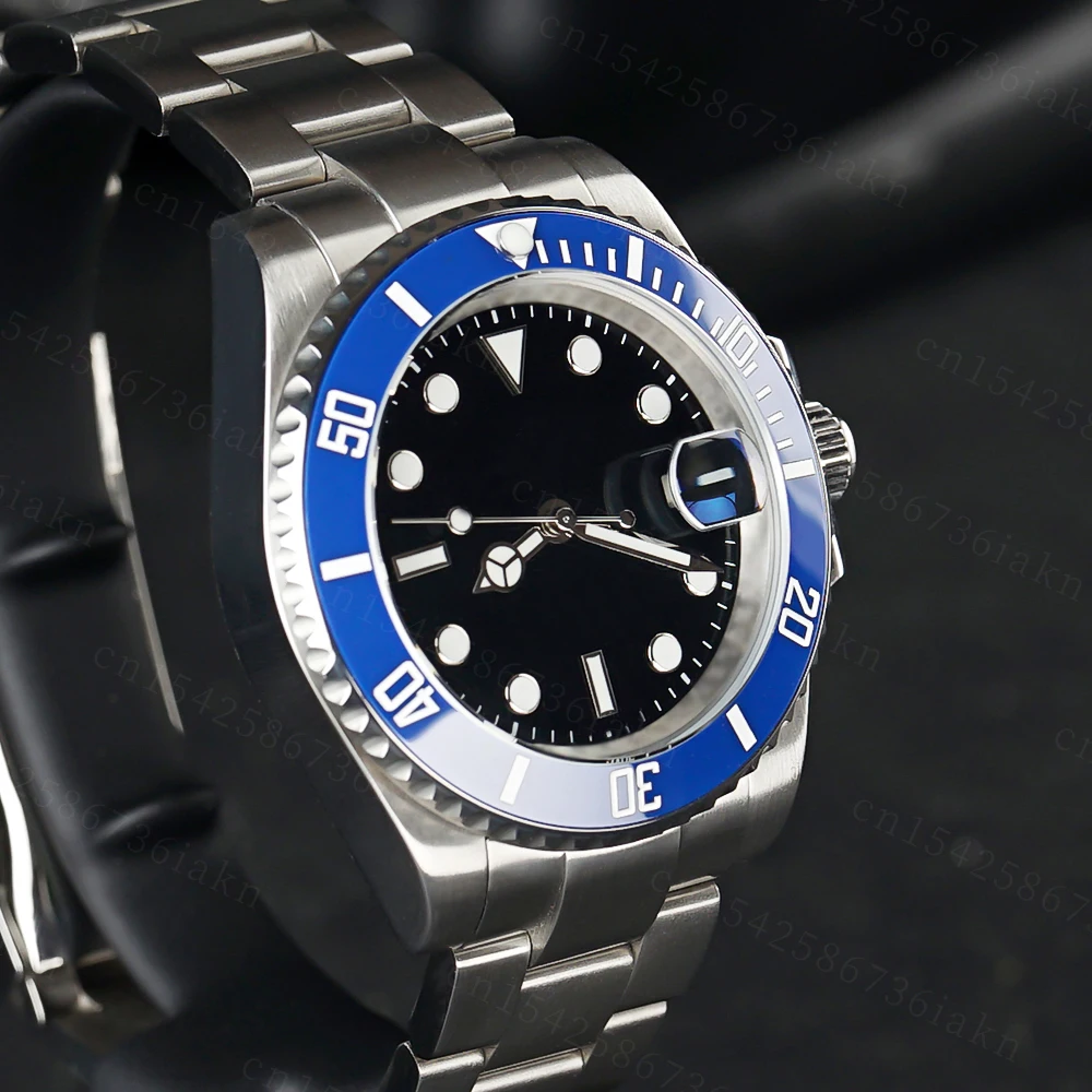 2022 Fashion New 40mm Men's Leisure Sports Sapphire Mirror Stainless Steel Material Waterproof Automatic Mechanical Watch