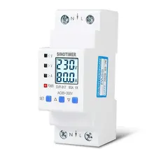 

85-300V Adjustable Over And Under Voltage Protective Energy Meter Cycle Switch Timer Delay Control Over Current Protection