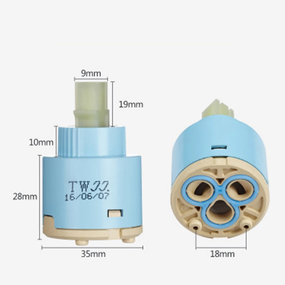 1pc Ceramic Tap Cartridge 35mm/40mm Water Tap Mixer Spool Valve Faucet Bath Faucet Accessories