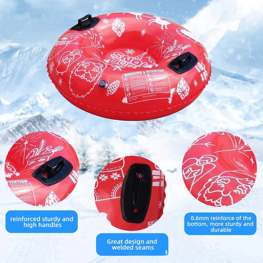 Universal Inflatable Ski RingWaterproof Winter Inflatable Snow Tube PVC Skiing Circle Rings Outdoor Sports