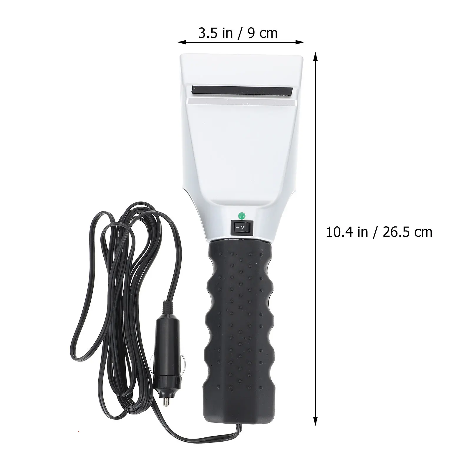 12V 가열식 자동차 얼음 긁개 눈삽 제설 도구 충격 방지 플라스틱 미끄럼 방지 손잡이 앞유리 제상 도구