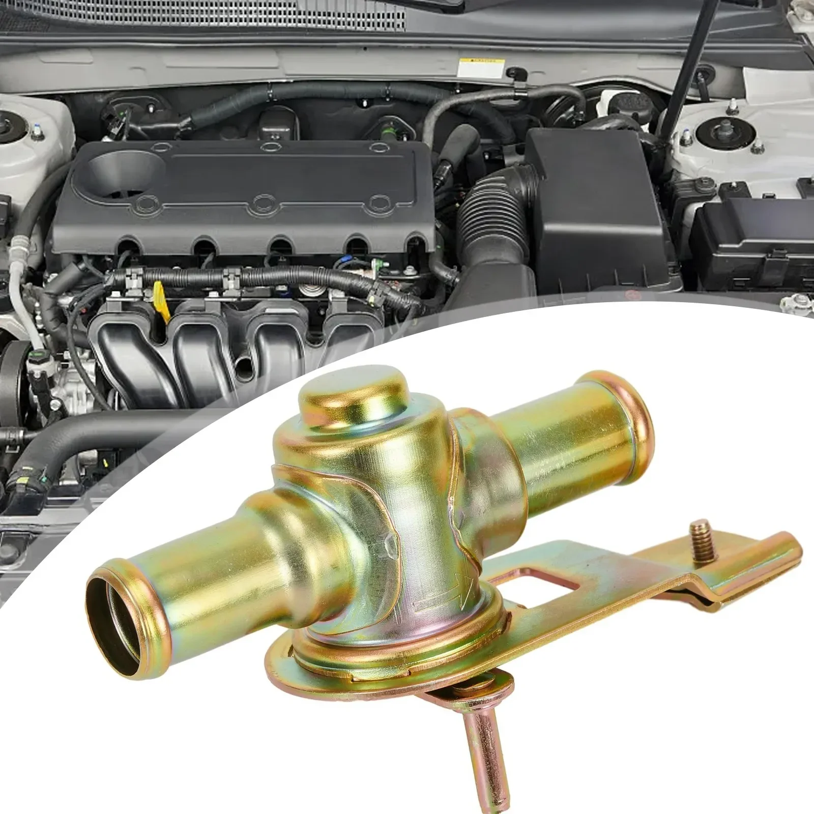 Car Heater Tap Valve Type Car Hot Rod 16mm (5/8") Cable Type Inline Auto Heater Faucet Valve Automobile Operated Control