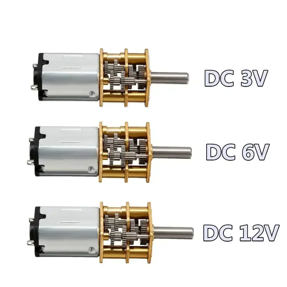 GA12-N20 DC 3V 6V 12V Micro Metal Gear Motor Gear Wheel Motor 30RPM 50RPM 60RPM 100RPM 150RPM 200RPM 300RPM 600RPM 1000RPM