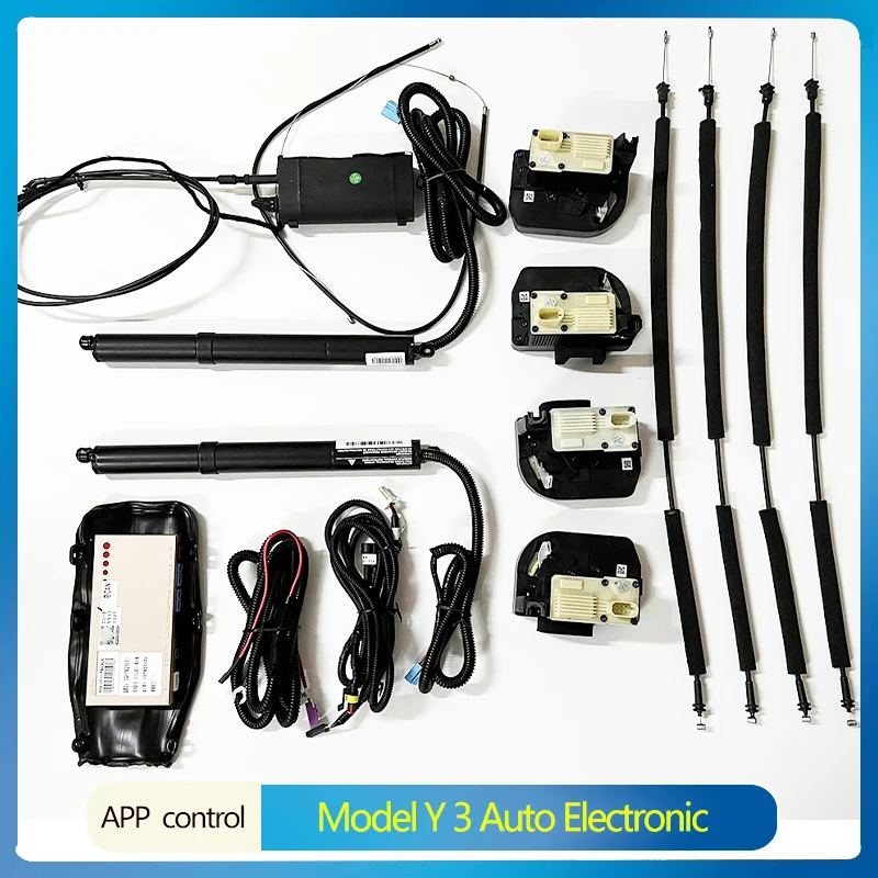 

Model Y 3 Auto Electronic Suction Soft Close Door Automatic Door Handles Waterproof Anti-Pinch Handle Car Accessori All in One