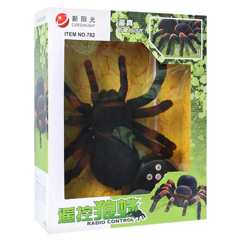 

Realistic Spider Toy Scary Spider Remote Control Toy For Kids With Glowing Eyes Spider Toys Prank Toys For Pranks And Birthday