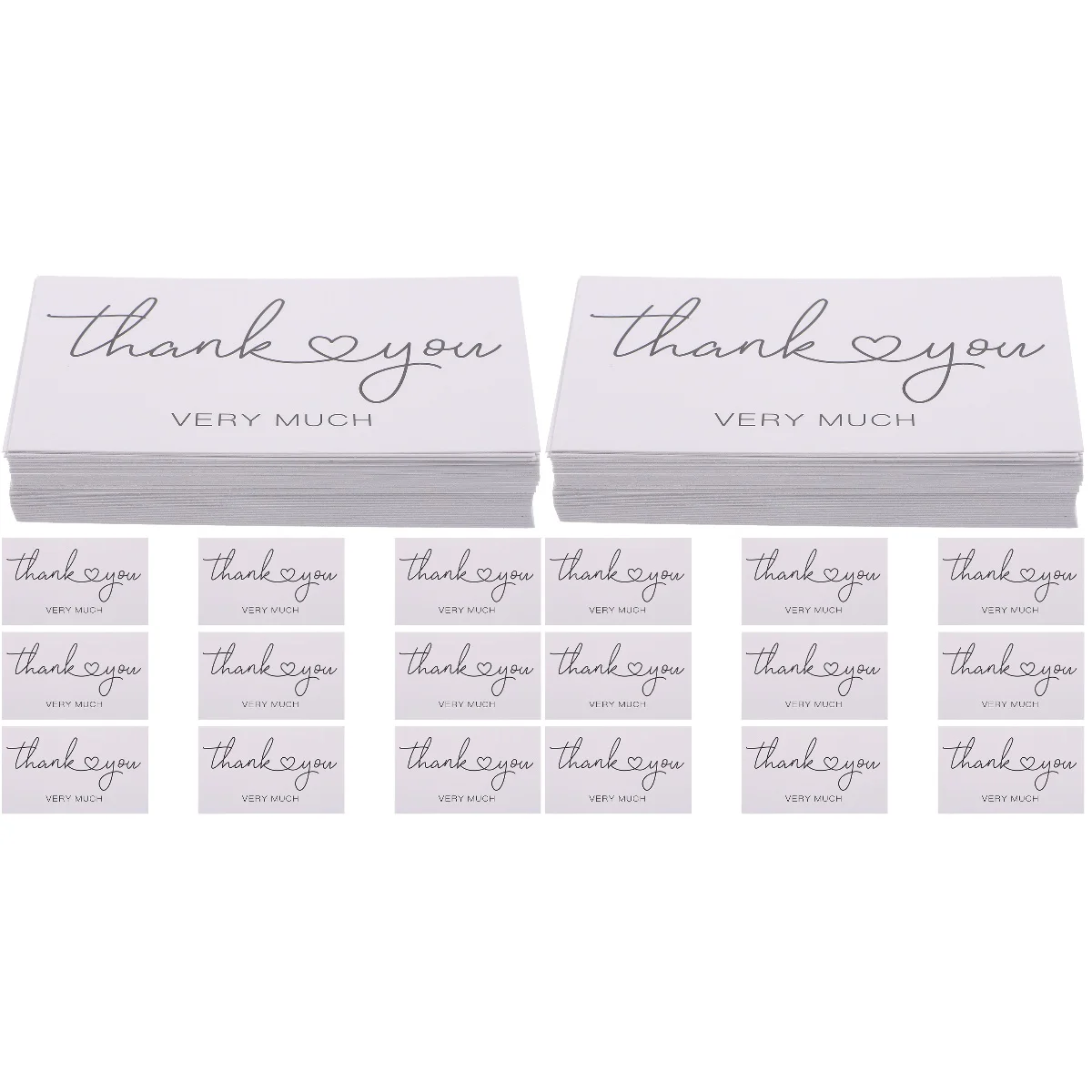 

300 шт., карточки с надписью «Thank You»
