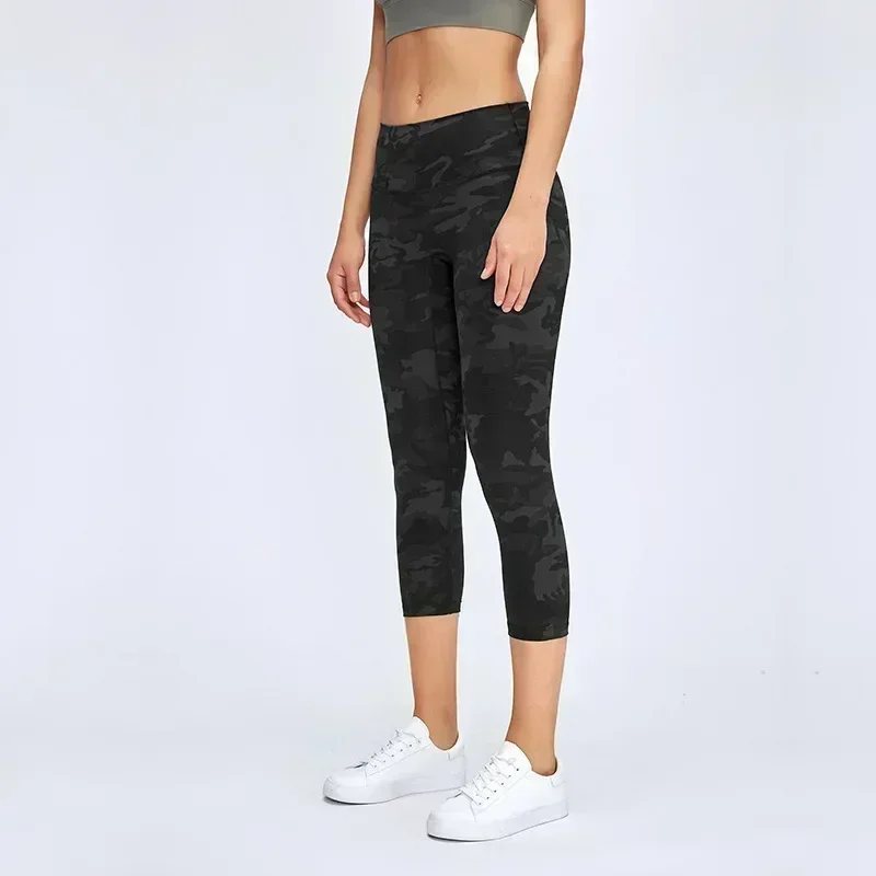 Lemon Women Yoga Leggings High Waist Fitness Sport Pants  Jogging Gym Tights Breathable Calf-length 21