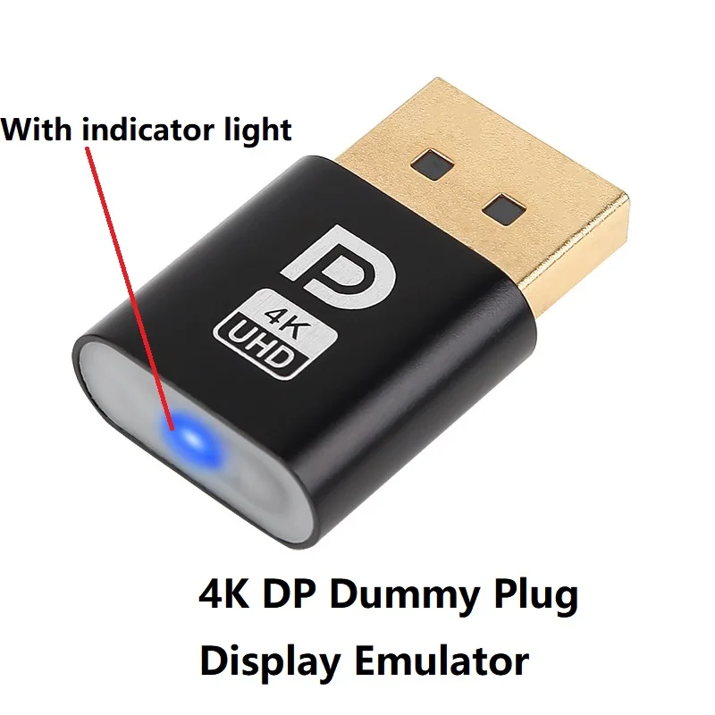 4K Display Emulator - Virtual Monitor Headless Adapter