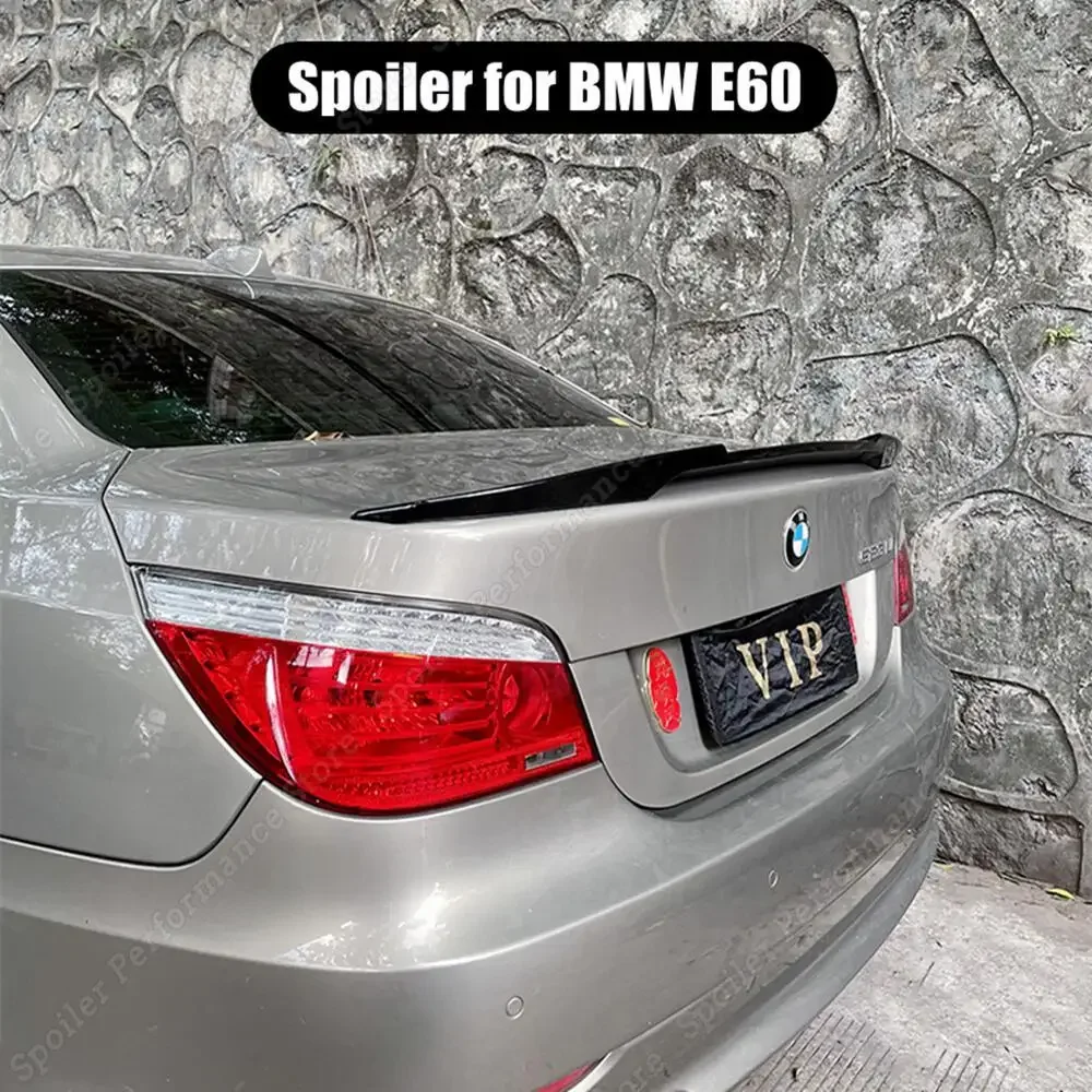 Spoiler Posteriore Per Bmw Serie 5 E60 Berlina M4 Style Abs Lucido Verniciato Tronco Spoiler Ala 520I 525I 530I 2003-2010 Body Kit Tuning
