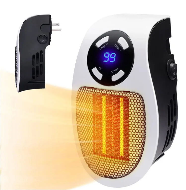

Household Mini Electric Heater for Room Winter Warm Timing plug-type Warm Blower for Office Warmer Wall-Outlet Space Heater OEM