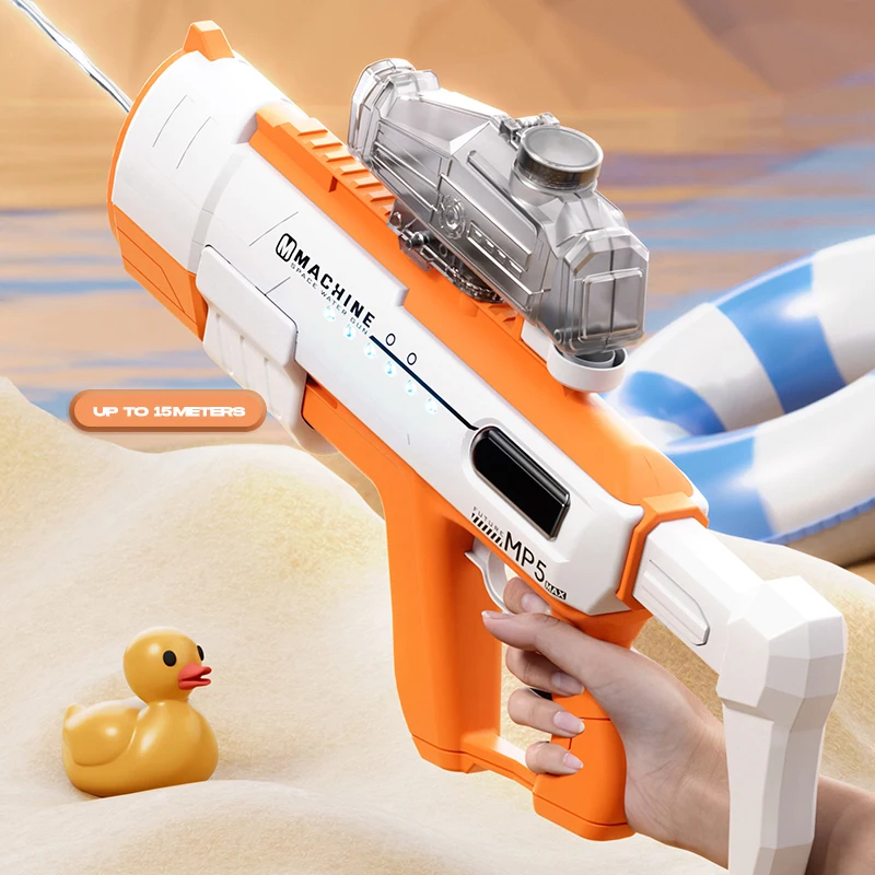 2024 New MP5 Electric Water Gun Shooting Toy Fully Automatic Summer Beach Children's Outdoor Fun Toy Boys and Girls Adult Toy 2