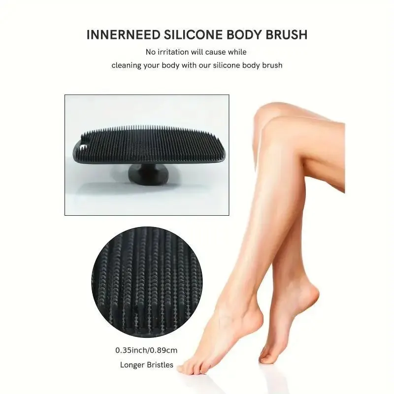 Silicone Bath Portable Wall Mounted Shampoo Brush Bath Face Washing Cleaning