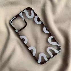 Irregular Wave Color Block Phone Case Cover for S20FE (A)