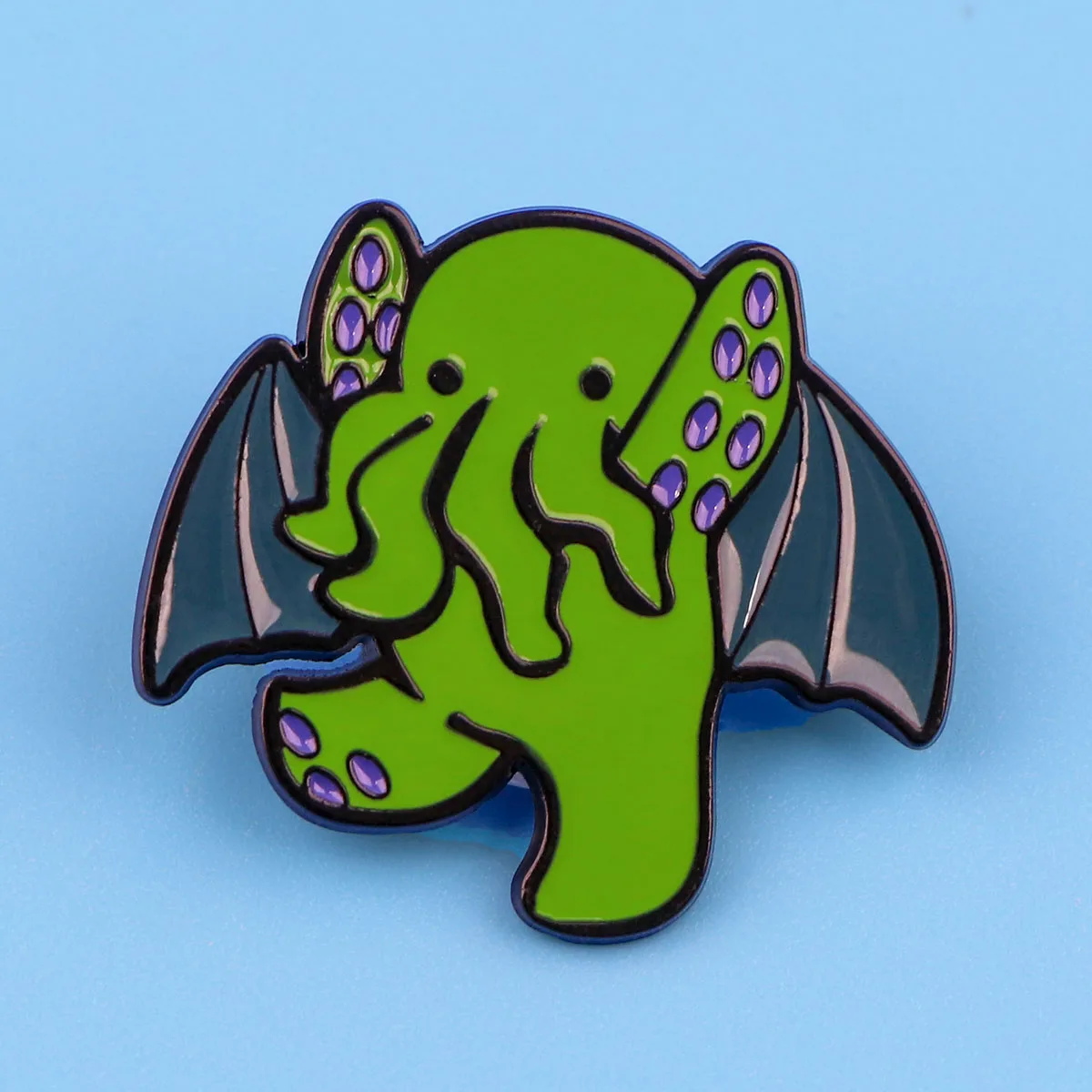 Monster Cthulhu Emaille-Anstecknadel Cartoon-Anstecknadeln für Rucksäcke Broschen Abzeichen Grüne Brosche für Kleidung Schmuck Geschenke für Freunde – Detail 4