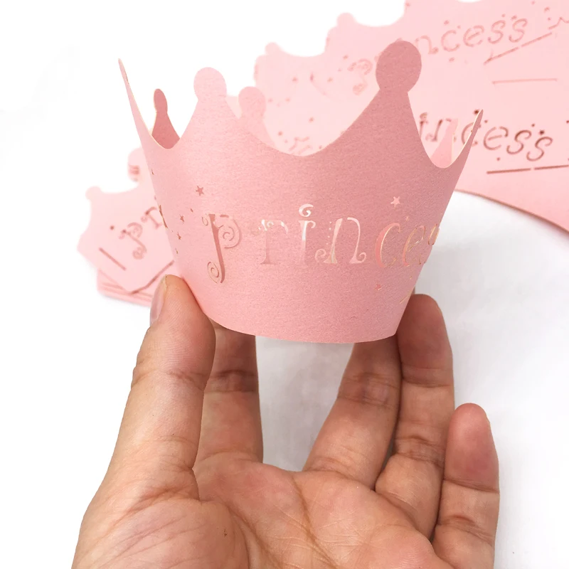 Forros Cupcake Casamento YAFIYGI 24 Peças - Renda Rosa Floral Decorativo