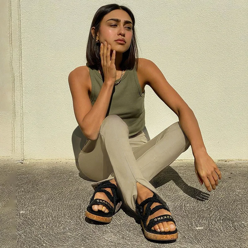 Ggbaofan Fashion Sexy Black High Waist Zipper Split Pants For Women Summer Skinny Femme Pantalon Streetwear Slim Trousers cropped leggings