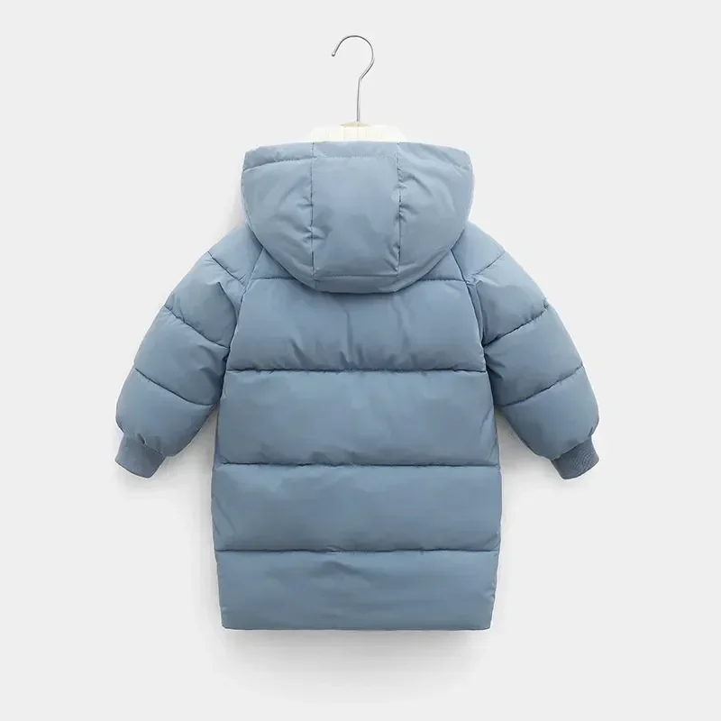 Children Jackets Girls Coat Kids Coats Baby Boys Jackets Fashion Warm Girls Hooded Snowsuit 3-10Y Teen Children Thick Long Outerwear Kids Winter Clothes