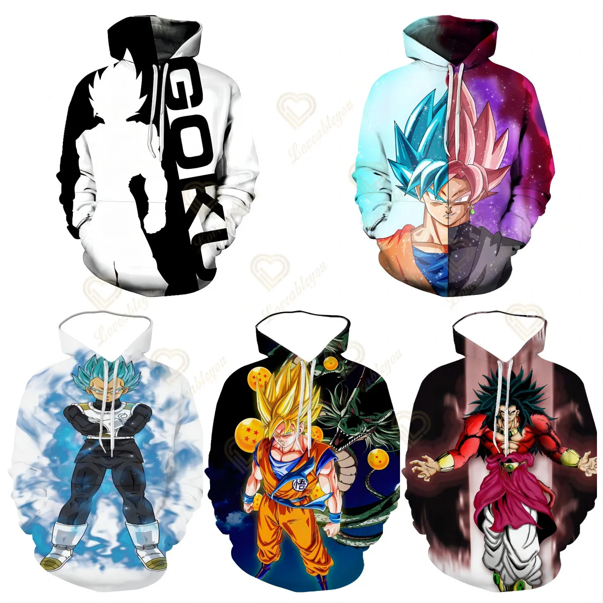 

Hot Anime Dragon Ball Z Sweatshirt 3D Allover Printed Boys Hoodies Pullovers Tops Men Clothing Drop Shipping