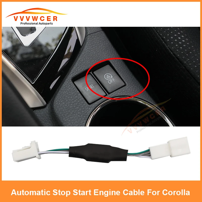 Per Toyota Corolla Camry C-Hr Yaris Car Automatic Stop Start Engine System Off Eliminator Device Cable Auto Stop Start Canceller