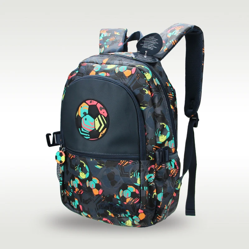 Australia original Smiggle color football backpack children's backpack fashion versatile children's bag 7-16 years old 16 inches 2