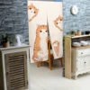 Japanese Noren Curtains Cartoon Cat Kitchen Bathroom Bedroom Entrance Hanging Opaque Partition Blackout Split Short Door Curtain 2
