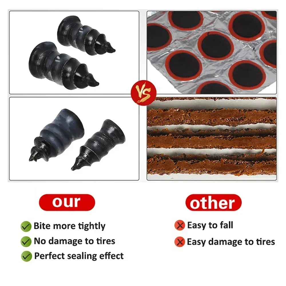 Tire Repair Screws Mushroom Rubber Nails Car Tyre Repair Tools Kit Fast Tire Puncture Maintenance Kit For Buses Motorcycles