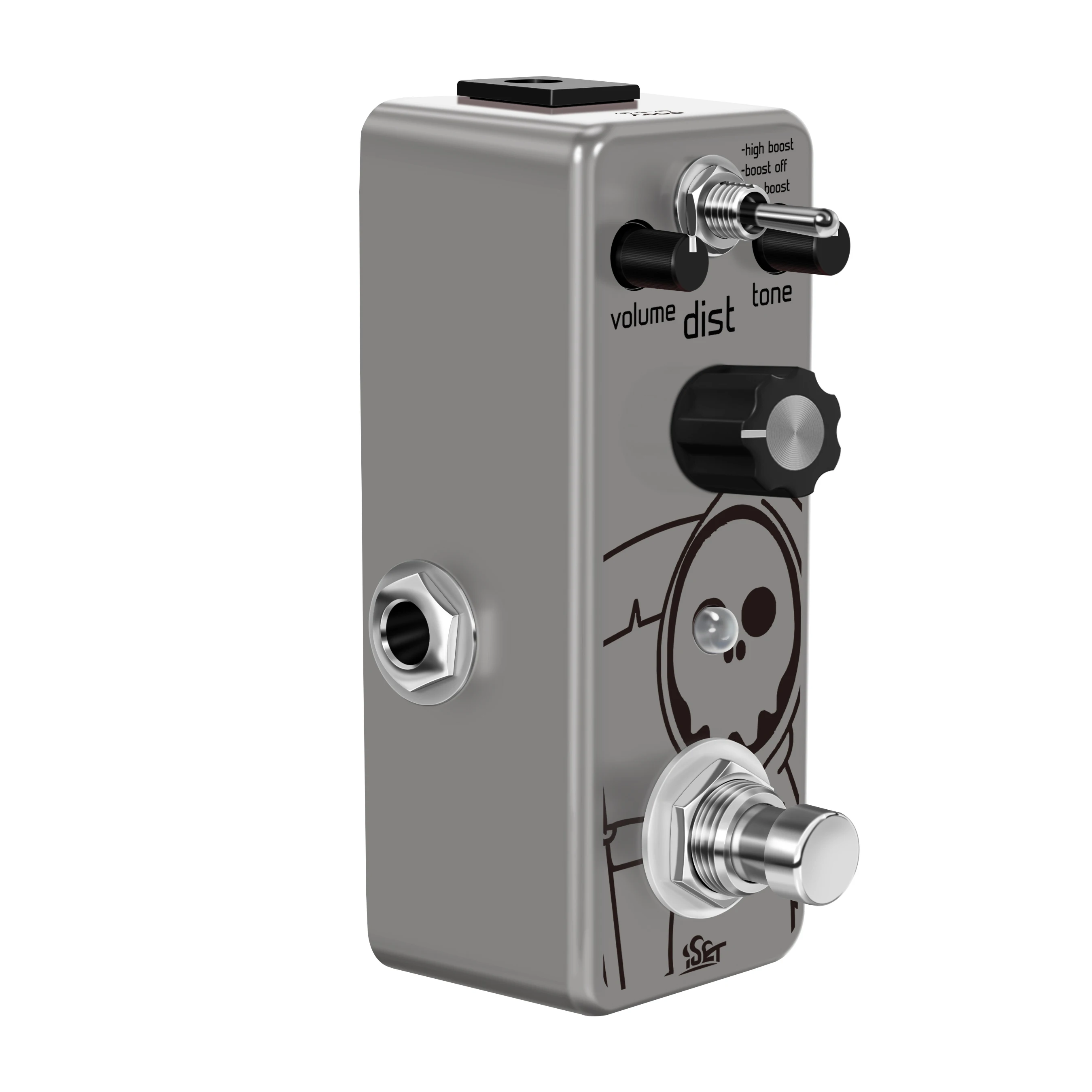 ISET PD-3P Grim Heavy Metal Guitar Effect Pedal Hi-Boost Boost-Off Lo-Boost 3 Sets For Electric Guitar Bass True Bypass