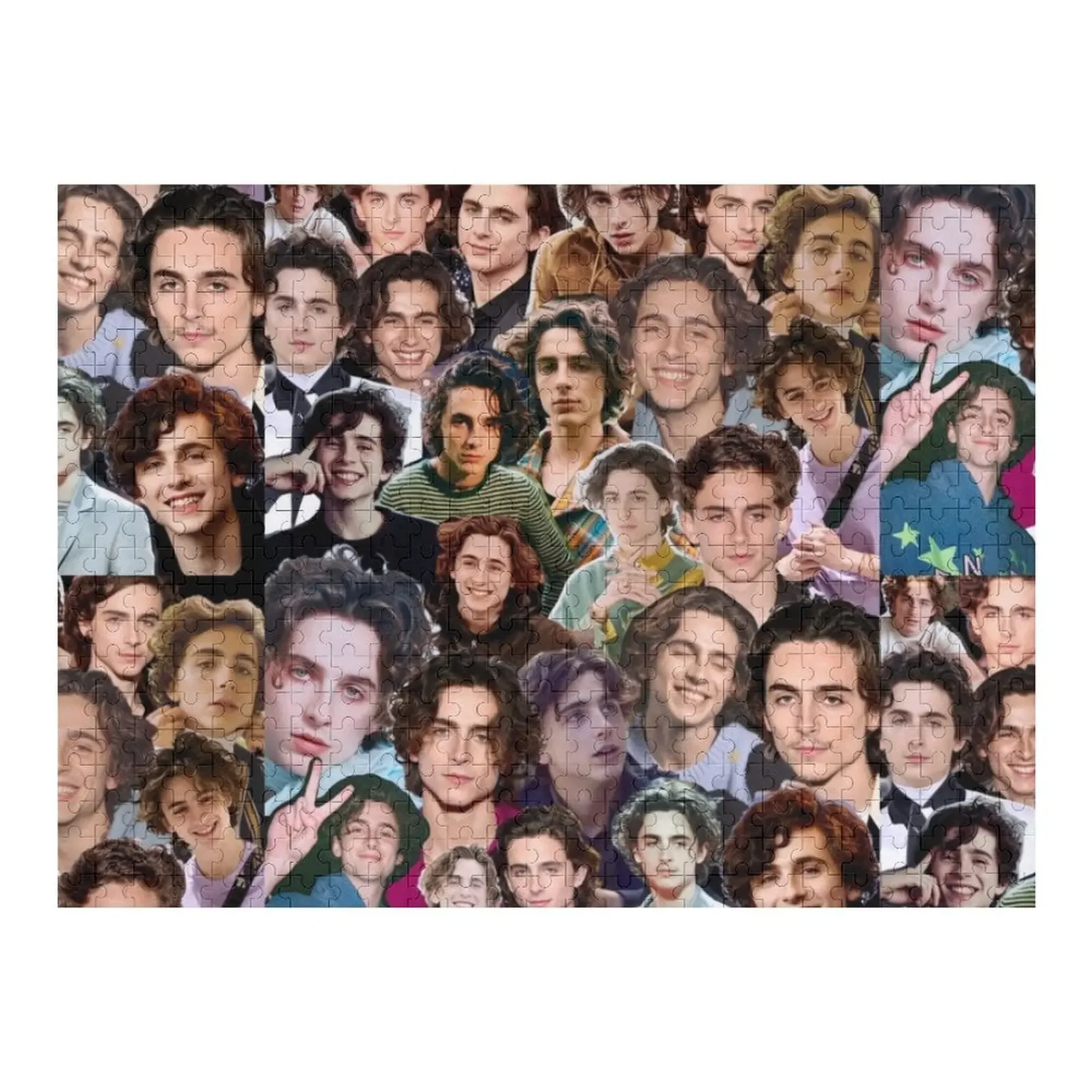 Timothee Chalamet collage Jigsaw Puzzle Customized Photo Custom Photo Customizable Child Gift Puzzle