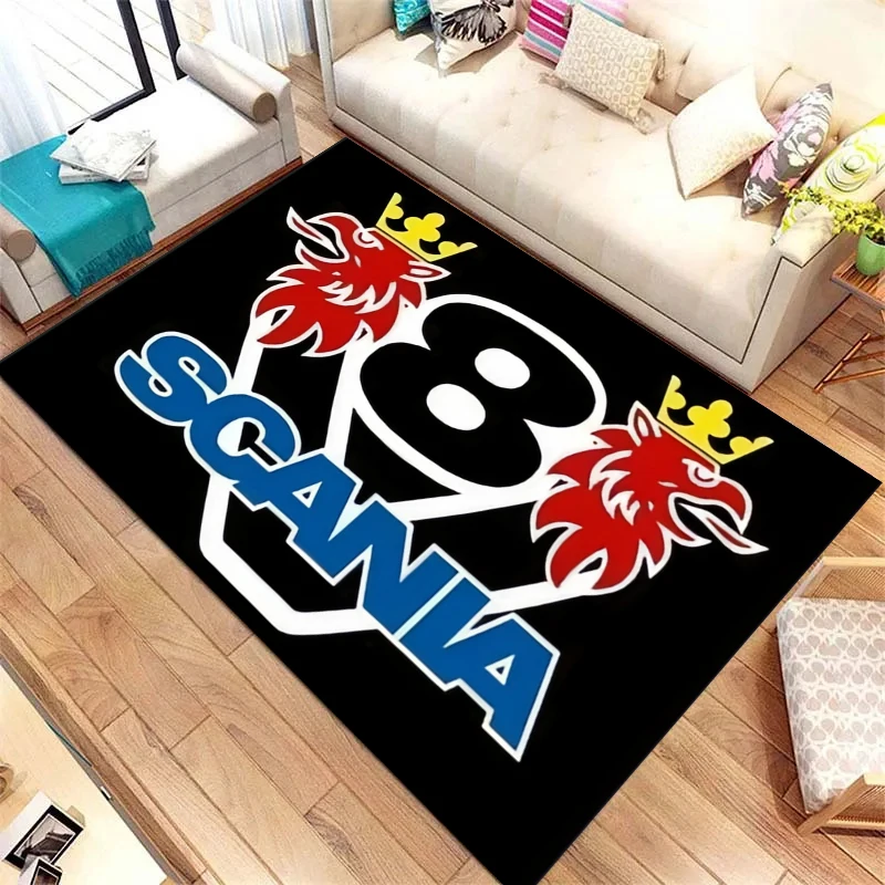 

Scania Car Flag Carpet Outdoor Mat Children Play Carpets Living Room Bedroom Bathroom Laundry Room Floor Mats Non-slip Rugs