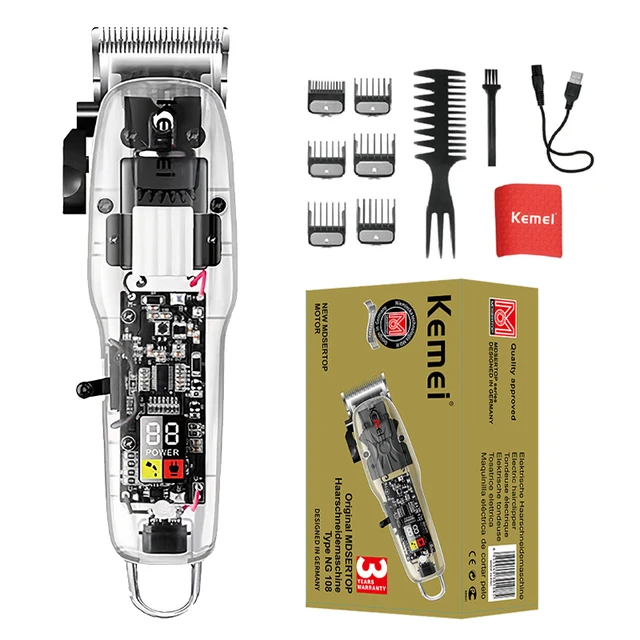 Kemei Men's Self Hair Cutting Haircut Trimmer Cutter Low Voice