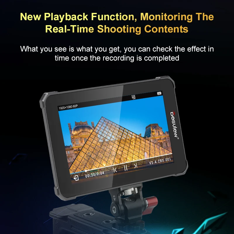 Desview-Bestview V5 5.5 ġ  ī޶ DSLR ʵ 2800nit Ʈ Ʈ ġ ũ 4K HDMI, ĳ  ȣȯ