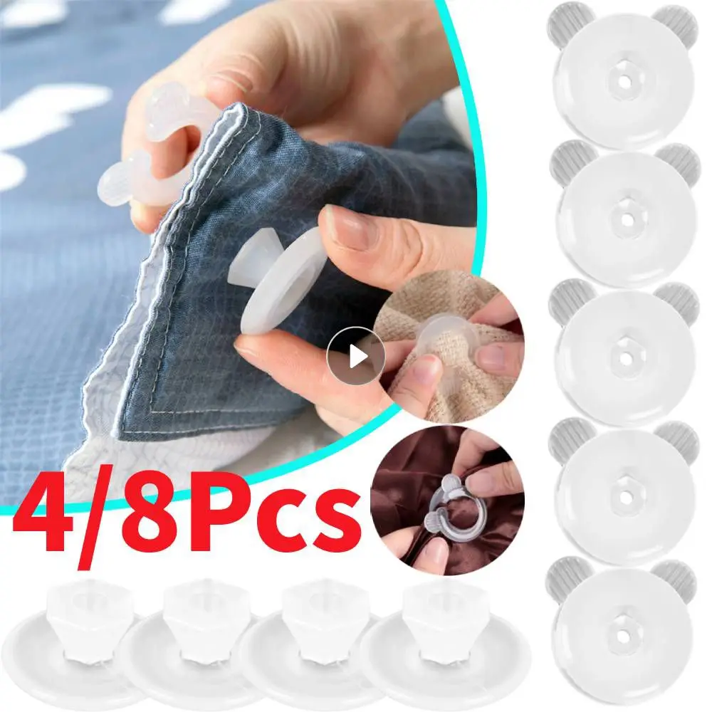 

8PC Quilt Jacket Clamp Bed Duvet Fastener Plastic Durable Comforter Home Holder Sheet Clip Quilt Gripper Blanket Cover Gadgets