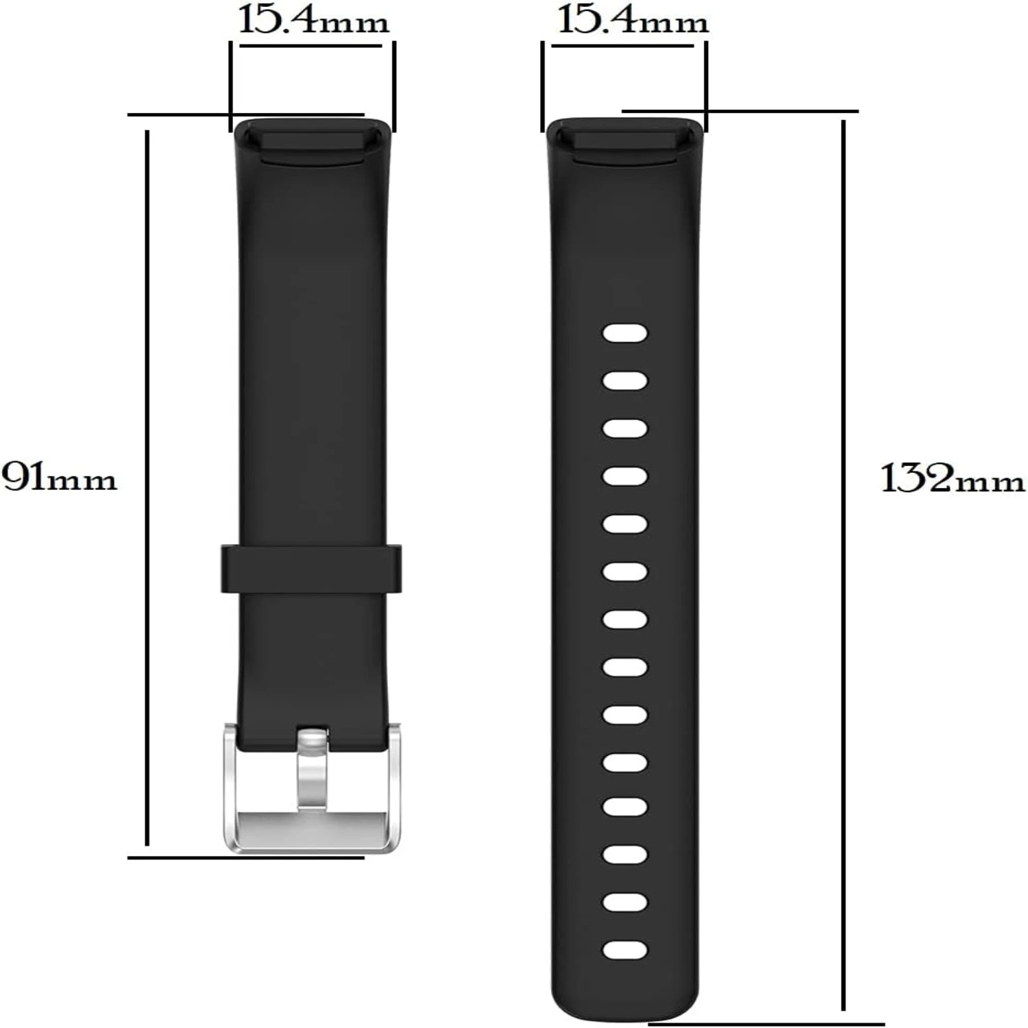 Luxe Women's Replacement Silicone Bands Compatible with Luxe Smartwatch for Active Lifestyle and Fashion