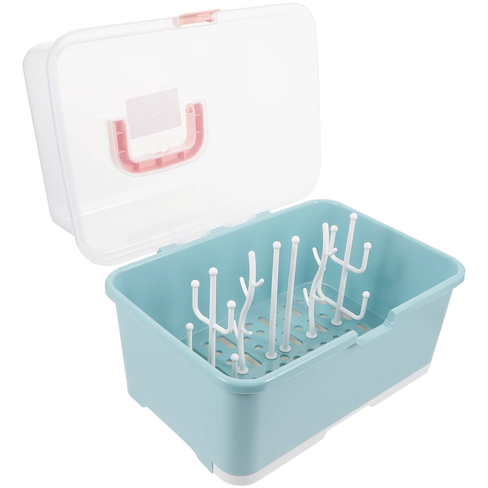 Baby Bottle Drying Rack Drain Tank Toddler Bottles for Milk Pacifier Storage Case