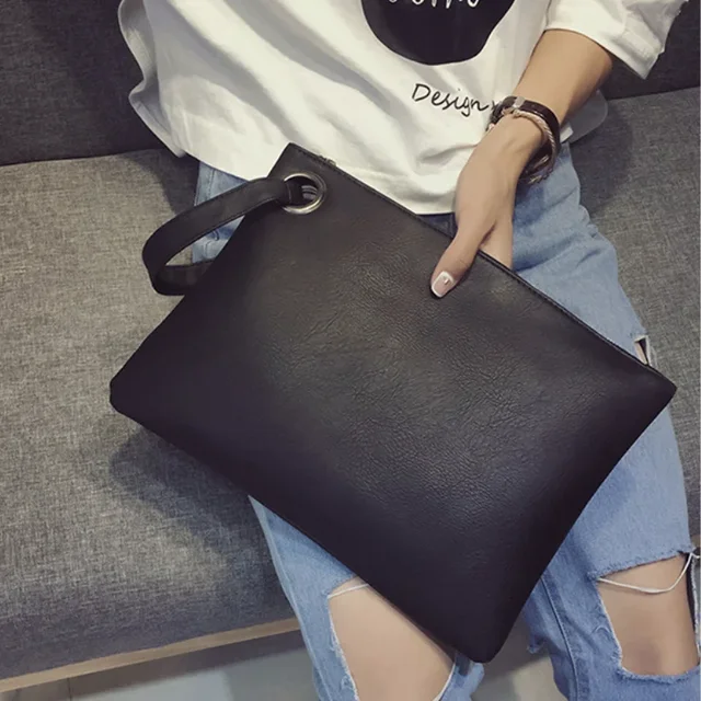 Fashion Solid Women's Clutch Bag Leather Women Envelope Bag Clutch Evening Bag Female Clutches Handbag