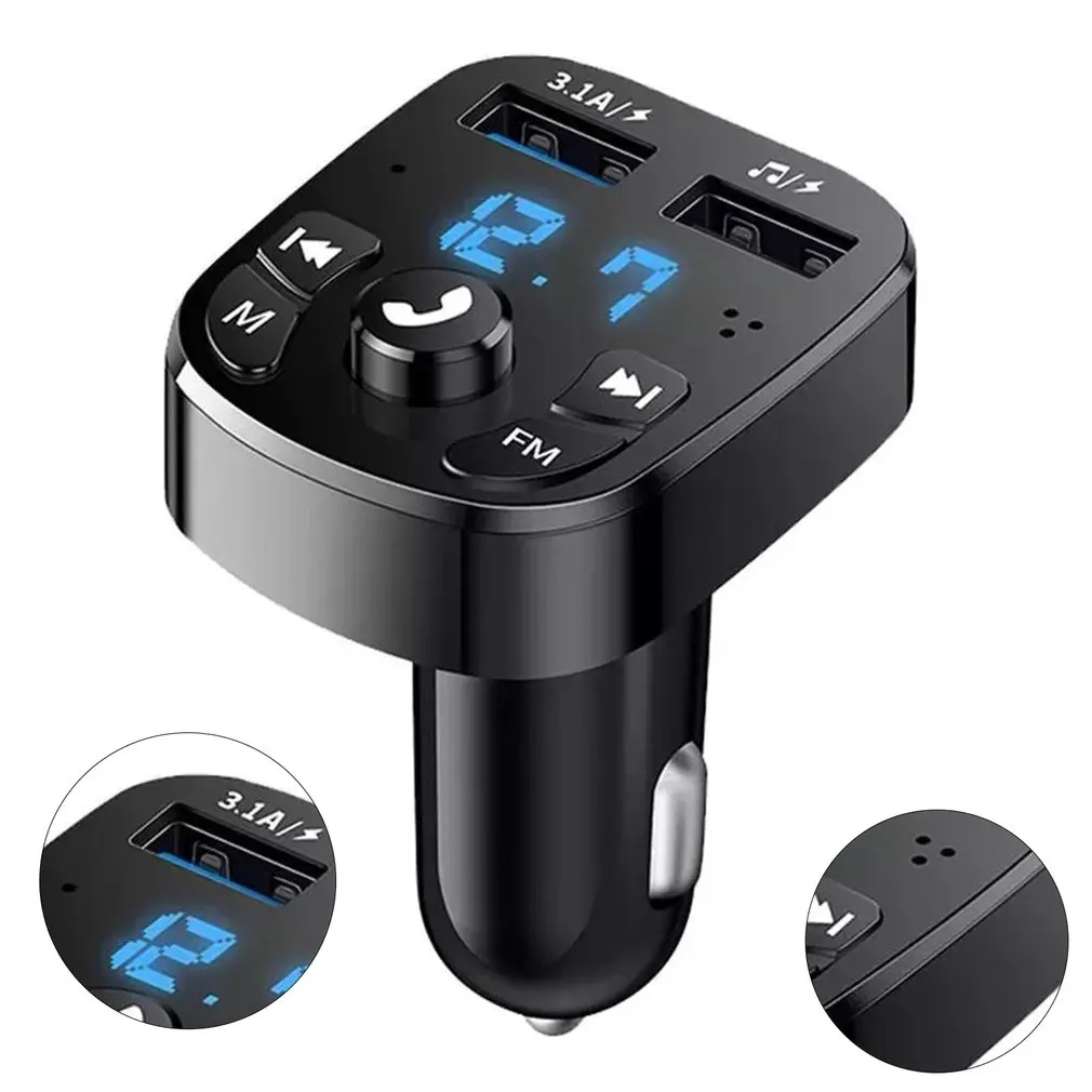 Car Wireless MP3 Player Without Battery Wireless Dual USB 3.1A Fast