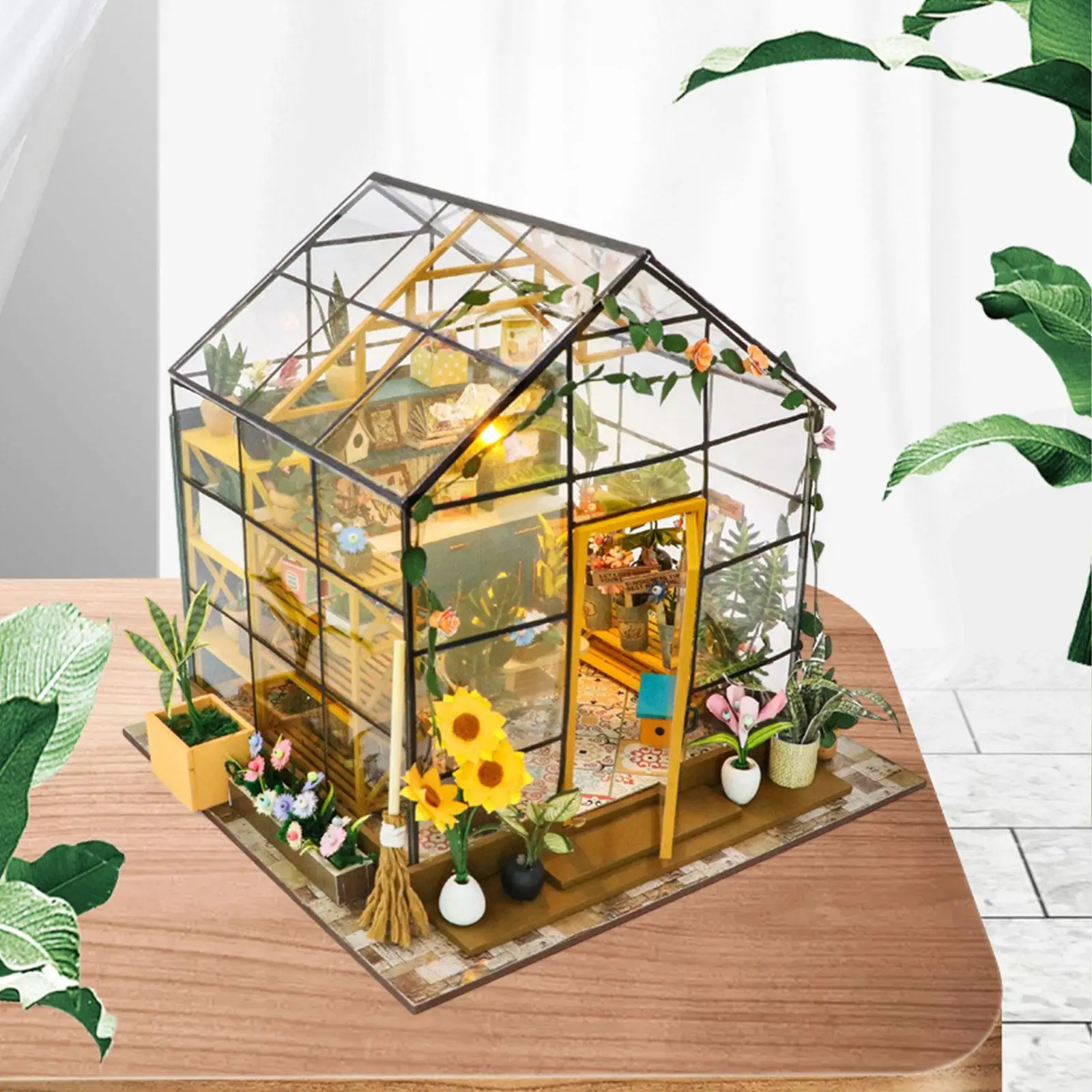 

Miniature Dollhouse Building Set Handmade Craft DIY Miniature Dollhouse with