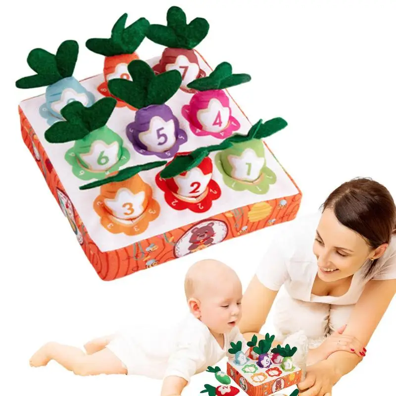 

Игрушка для моркови, настольная развивающая игрушка Монтессори для развития памяти о моркови