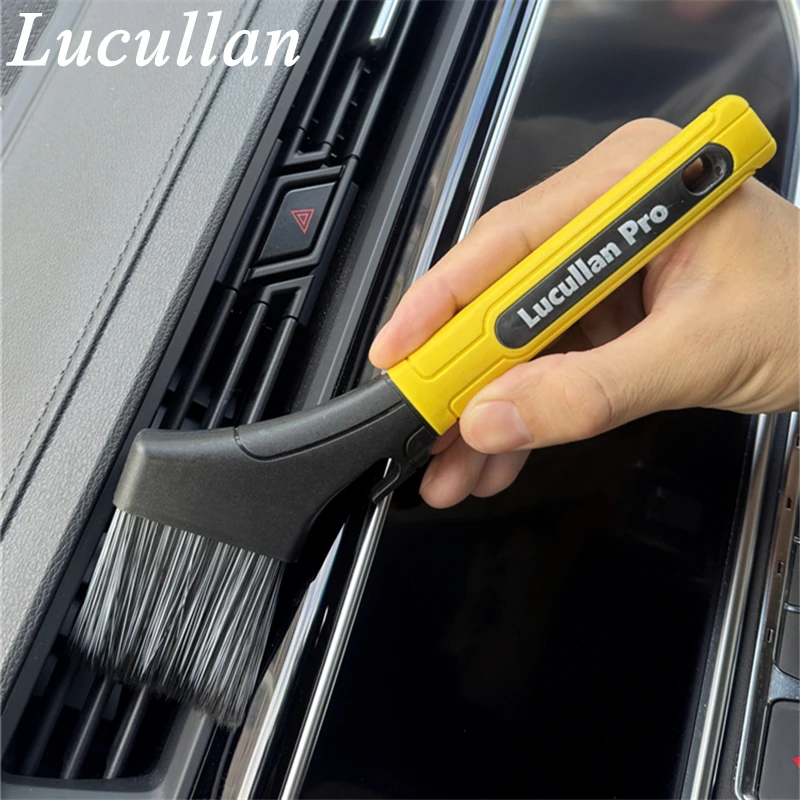 Фото Ультрамягкая многофункциональная щетка для мытья автомобиля Lucullan Pro, большая щетина, эргономичные аксессуары для очистки автомобиля №5