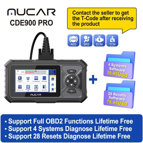 MUCAR CDE900/CDE900 Pro OBD2 스캐너 2+32G 자동 자동차 진단 도구 자동차 OBD 스캐너 도구 코드 리더 5 "터치 스크린 무료 업데이트 12