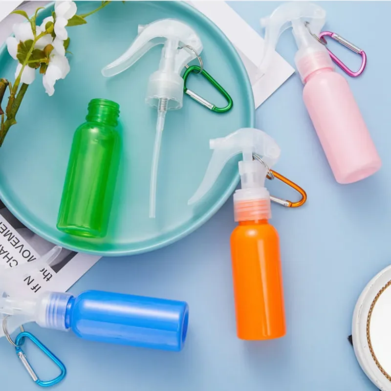 60ml Spray Bottle With Hook Refillable s Transparent Plastic Perfume Atomizer Mini Empty   Travel Accessories
